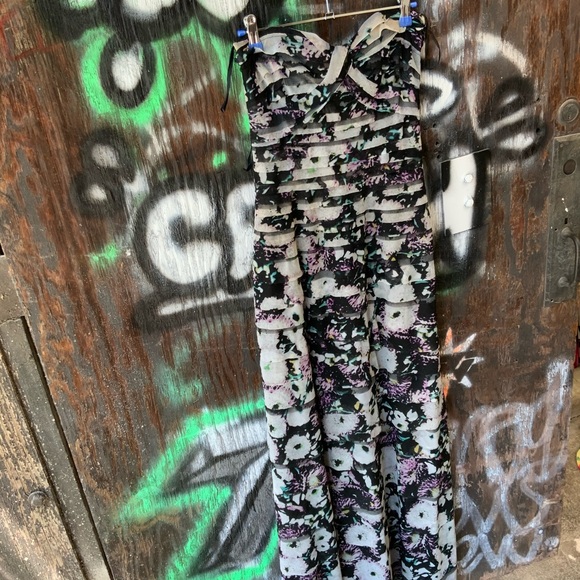 BCBG Maxazria Erika Pleated Multicolored Gown/prom/formal Dress Size 2 Preowned - Picture 12 of 12